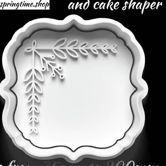 KERSTFRAME (a) Snijder en reliëfstempel: kunst, bakken, knutselen voor wholesale door Forever Springtime