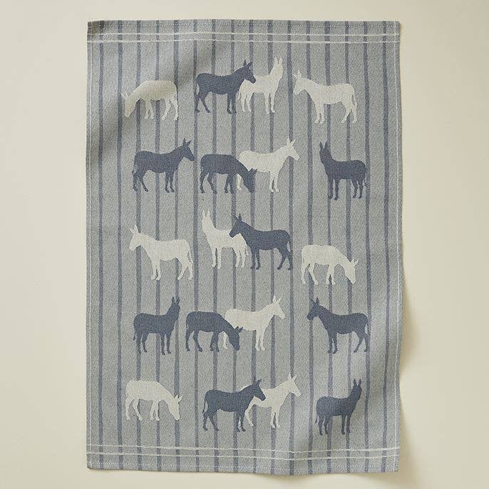 Sylvie Thiriez – wholesale Dishcloth – Dishcloth jacquard Rdv au pré bleu0