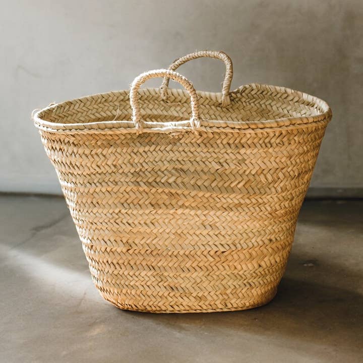 French Market Basket, Straw tote Bag, Shopping Basket for wholesale by Gran Wholesale
