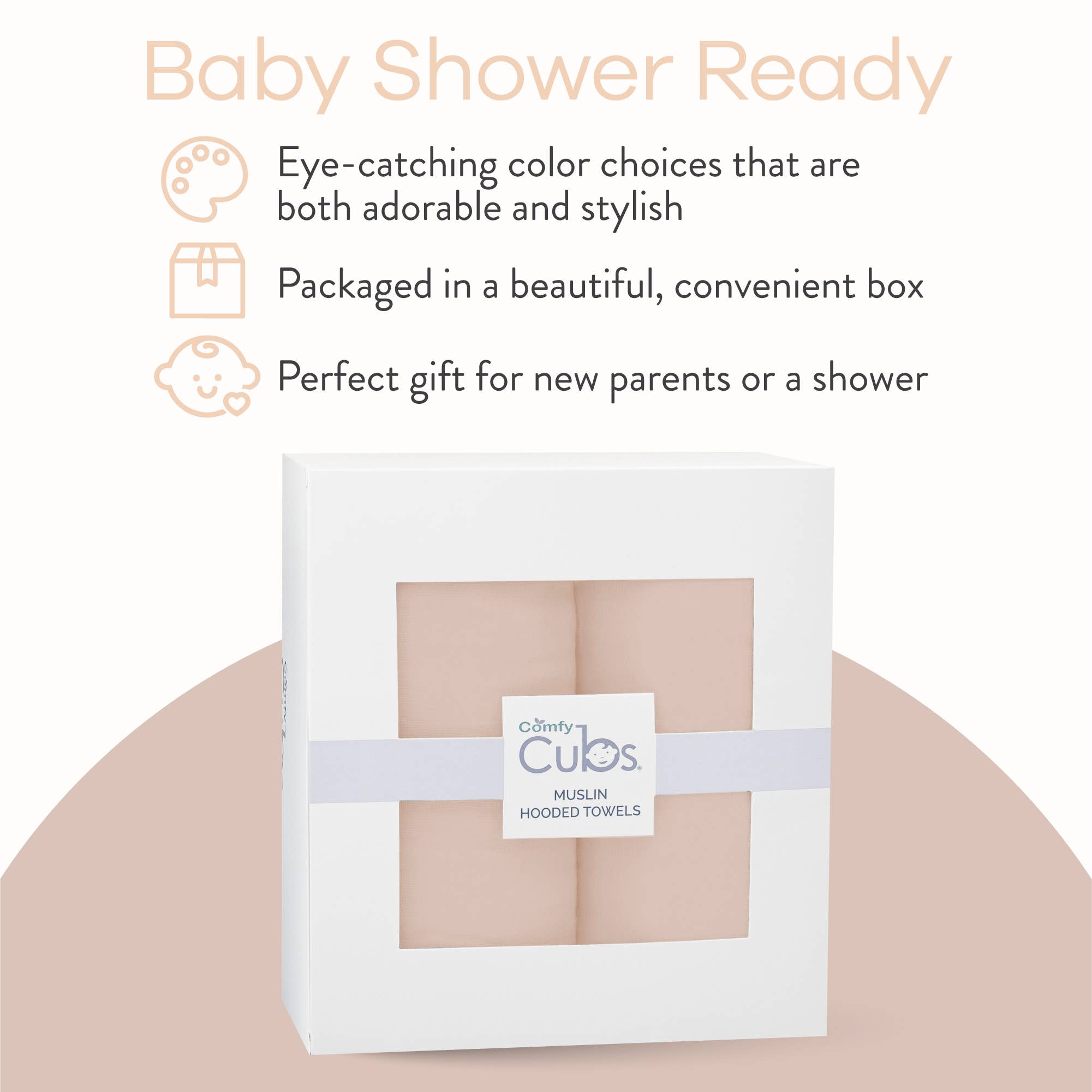 Comfy Cubs - Wholesale Hooded Towel - Kids & Baby - Baby Hooded 9 Layer Muslin Cotton Towel for Kids30