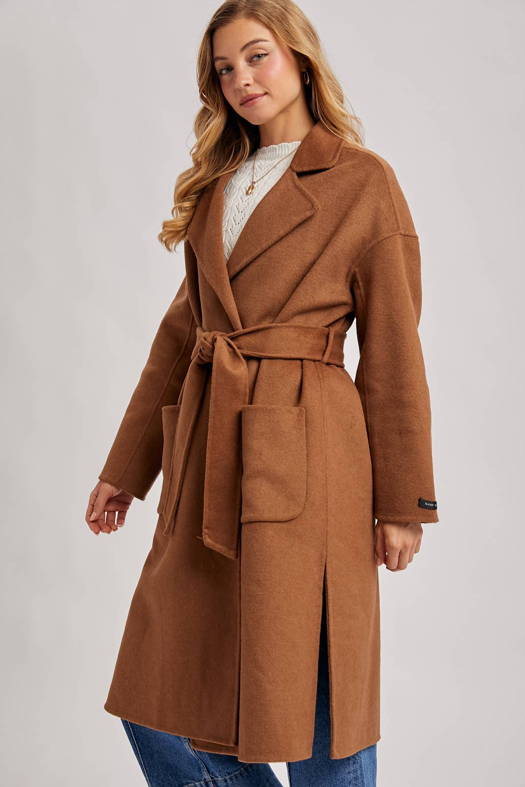 Bluivy - Wholesale Coat - Women's - HANDMADE BELTED LONGLINE COAT14
