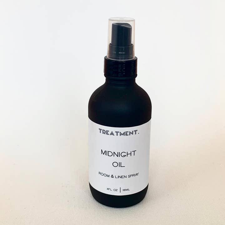 Midnight Oil Room Spray for wholesale by Treatment. Candle Co