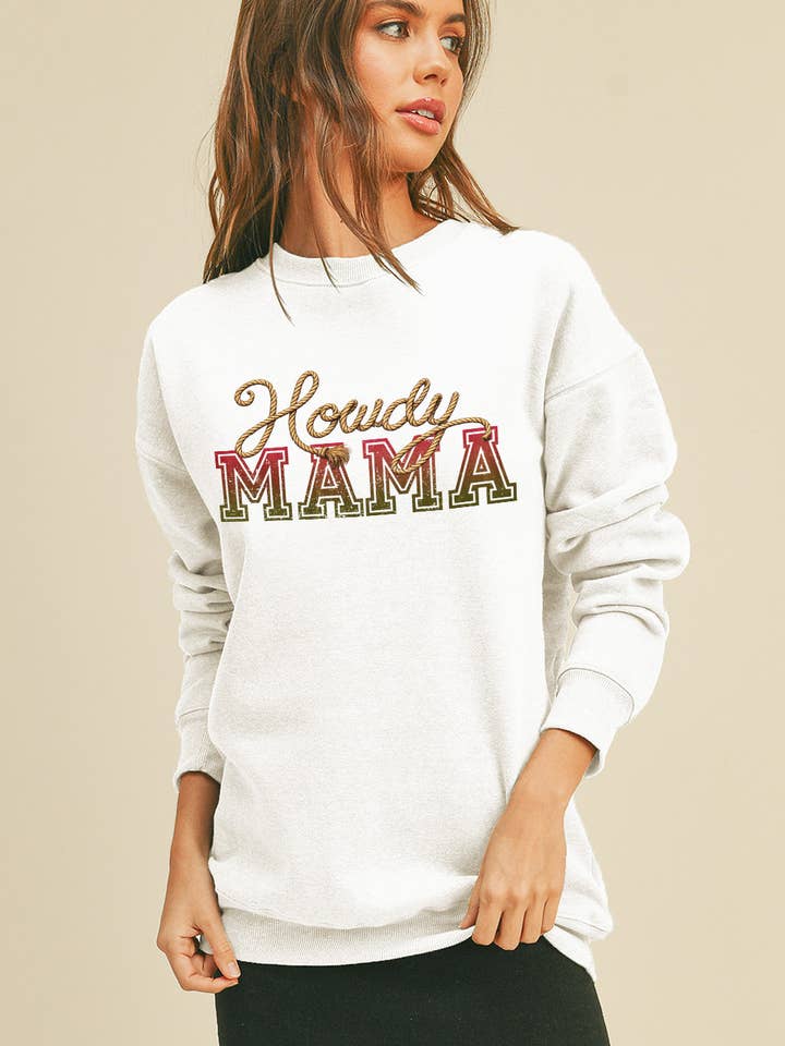 Sweatshirt à manches longues Howdy Mama pour la vente par Honestee
