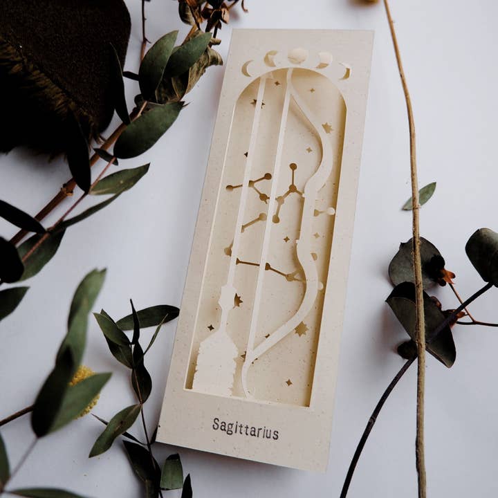 Sagittarius zodiac 3D bladwijzer voor wholesale door Lione & Sheikh