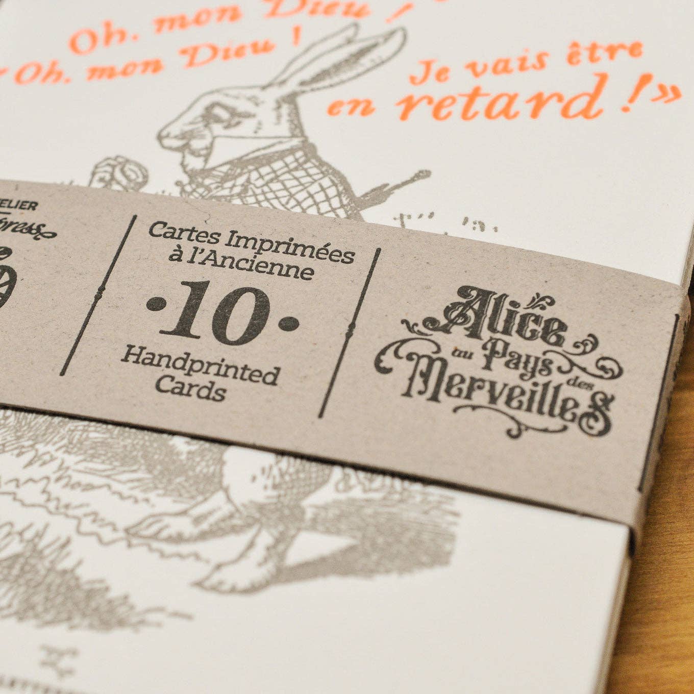 L'Atelier Letterpress - Wholesale Stationery/Notecard Set - Alice in Wonderland 10 Letterpress Cards Collection7