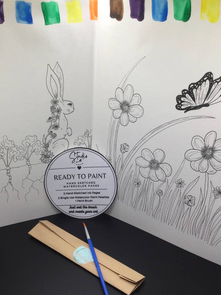 Klaar om pagina's te schilderen - Meadow Love voor wholesale door Studio Lemur