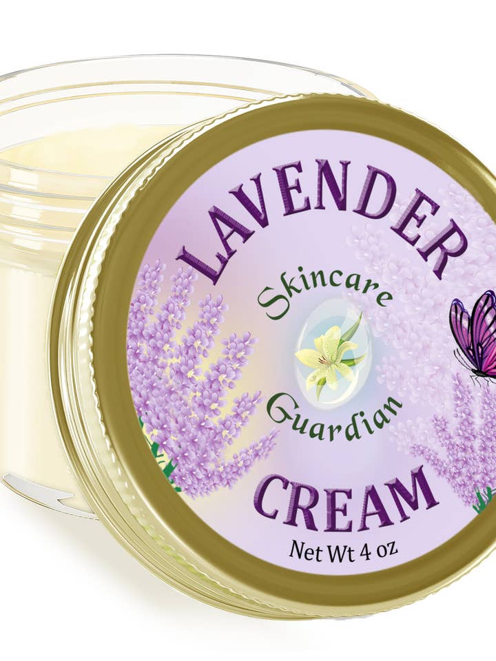 Lavender Cream 4 Oz Armored Guardian Soothing Foot Care With Aloe And Extra Virgin Coconut Oil For Soft Supple Skin for wholesale by Creation Farm Inc