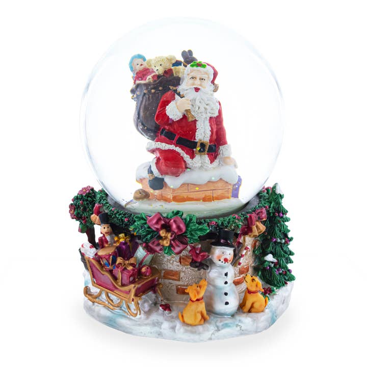 BestPysanky - Wholesale Snow globe - Santa's Chimney Adventure Musical Water Snow Globe
