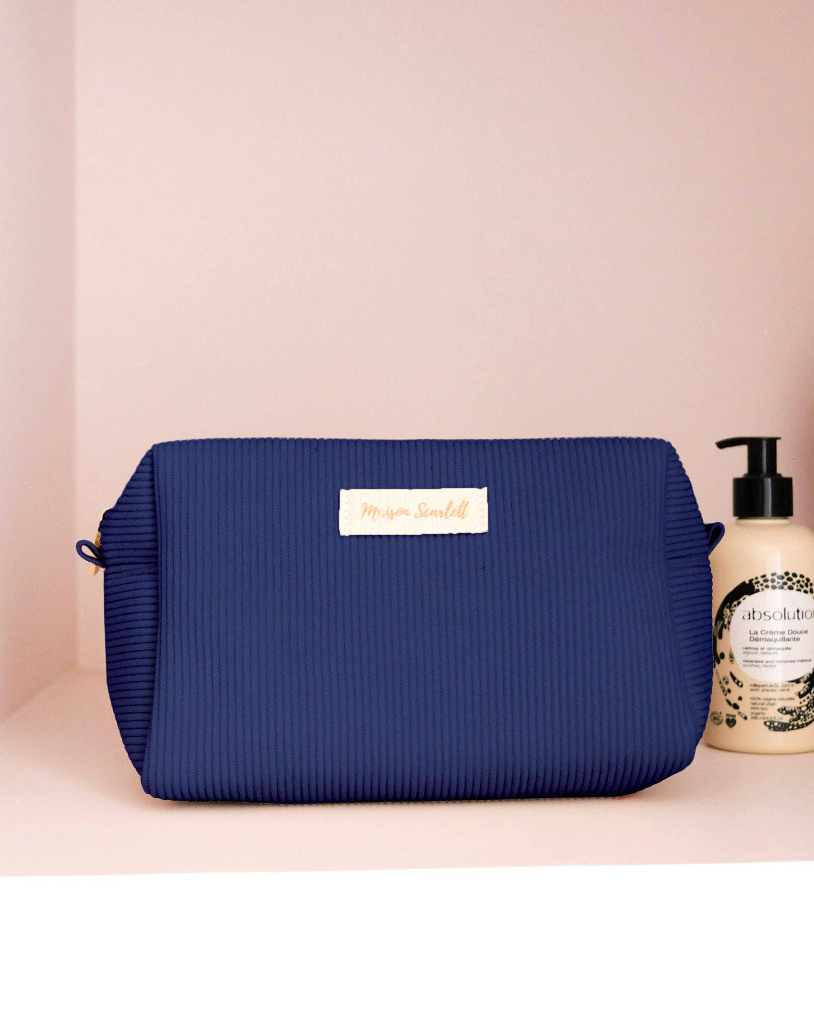 Maison Scarlett – Engroshandel Toilettaske - Dame – Charlotte toilettaske i fløjlscorduroy14