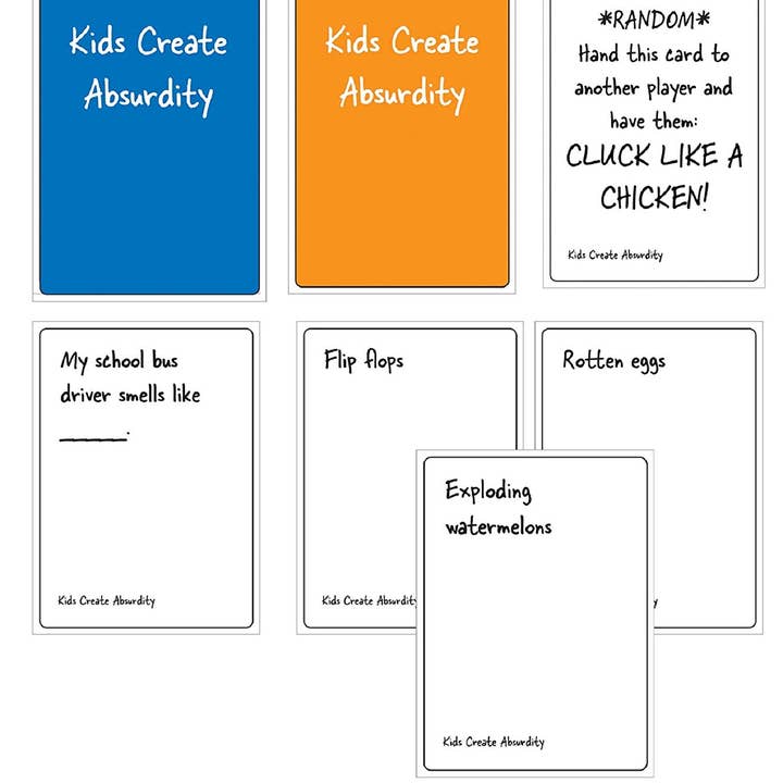 NOVELTIES WHOLESALE INC – Engroshandel Kortspil – Børn skaber absurdity-prisvindende kortspil til børn 6-123
