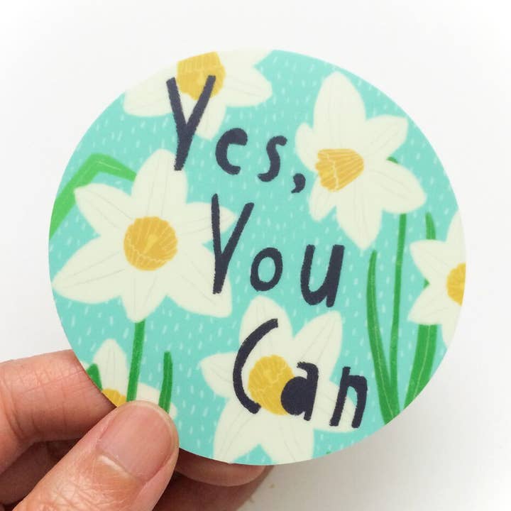 Yes You Can Sticker for wholesale by Honeyberry Studios