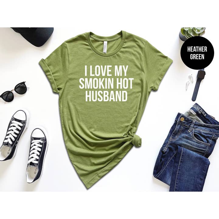 The Shirt Republic - Wholesale Screen Printed T-Shirt - Women's - I Love My Smokin Hot Husband3