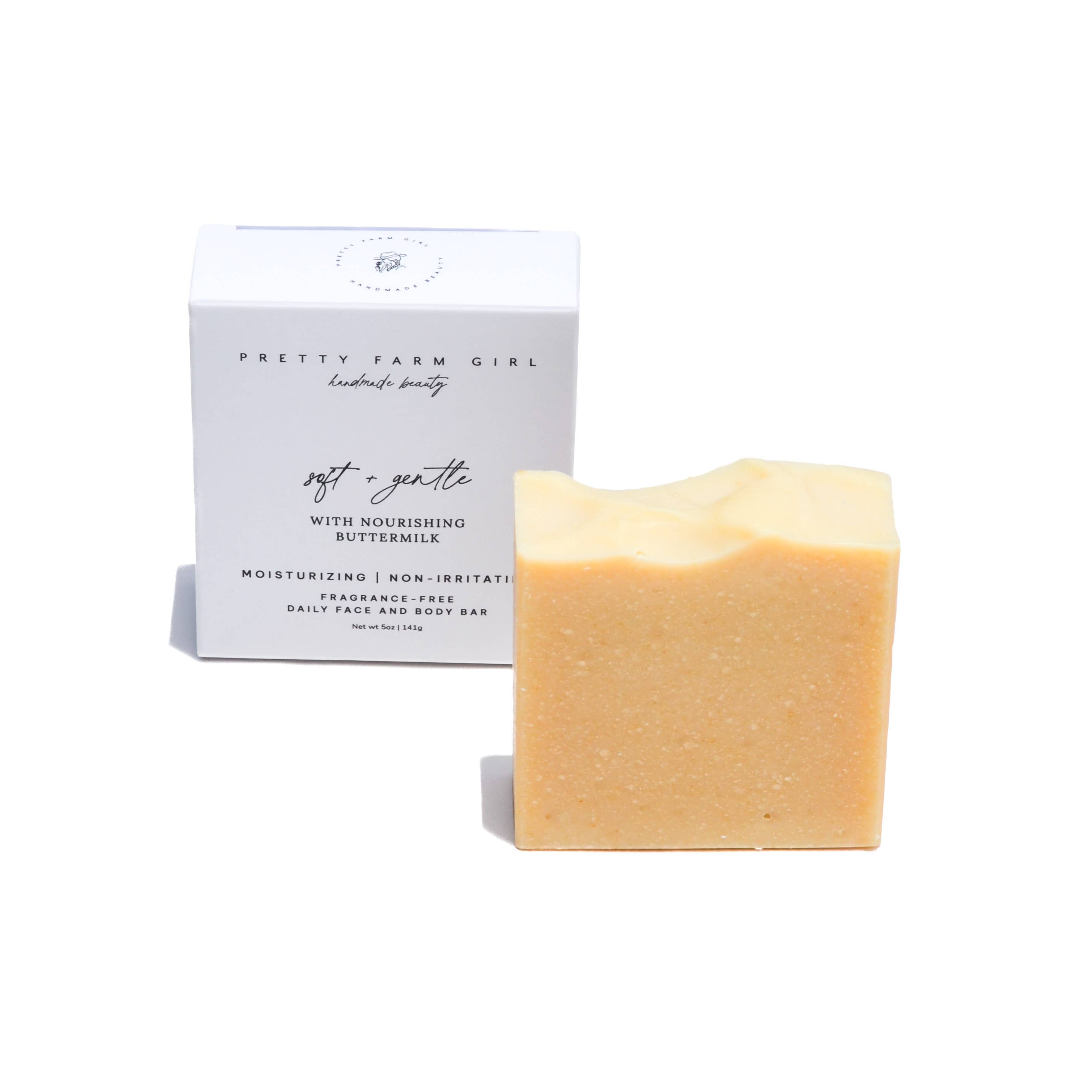 Pretty farm girl - Wholesale Bar Soap - Soft + Gentle Buttermilk Fragrance Free Tallow Soap