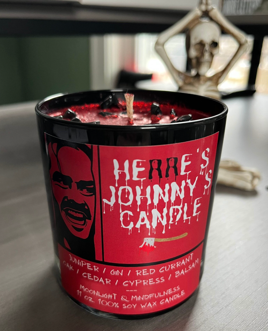 Moonlight & Mindfulness - Wholesale Jar/Filled Candle - Horror Movie Crystal Candles, 100% Soy Wax, Spooky Decor14