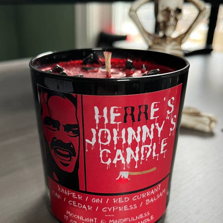 Moonlight & Mindfulness - Wholesale Jar/Filled Candle - Horror Movie Crystal Candles, 100% Soy Wax, Spooky Decor14