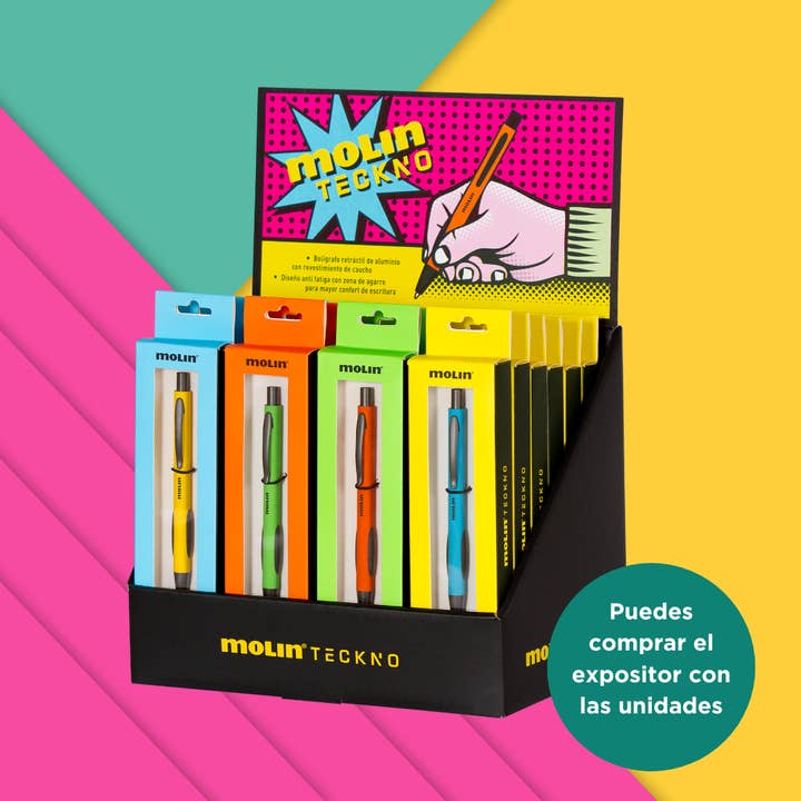 Molin - Wholesale Pen - Teckno Retractable Pen for Green Gift