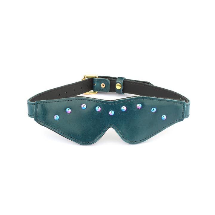 Liebe Seele - Venta al por mayor Juguetes eróticos - venda de cuero azul de lujo con remaches azules