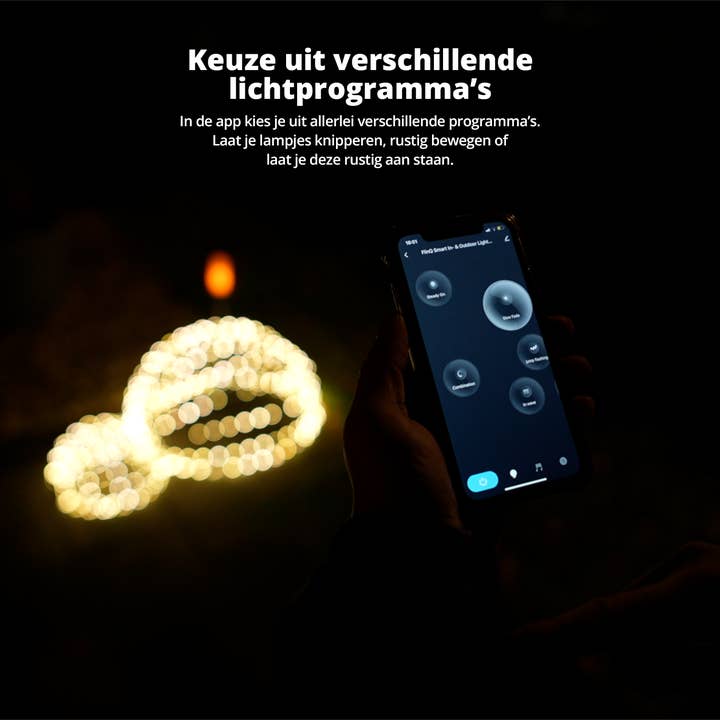 Flinq – Großhandel Kronleuchter/Hängeleuchte – FlinQ Intelligente Glühbirne - Intelligente Lampen - Ø30CM - drinnen/draußen