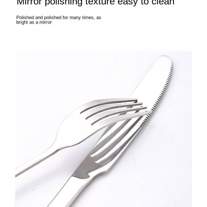 VIGOR - Wholesale Cutlery set - Camping lightweight Stainless Steel Flatware Set Knife Fork4