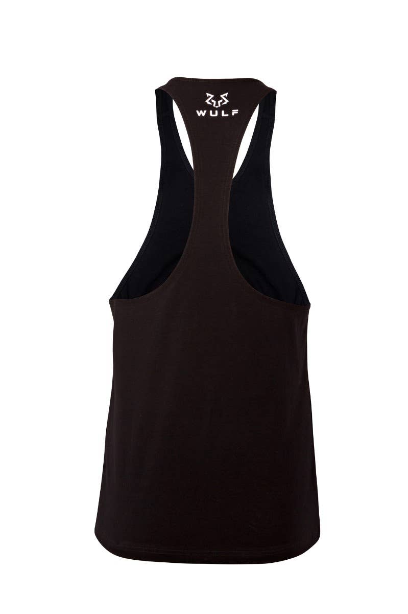 Wulf - Vente Débardeur – homme - Gilet de sport noir uni à dos nageur pour homme2