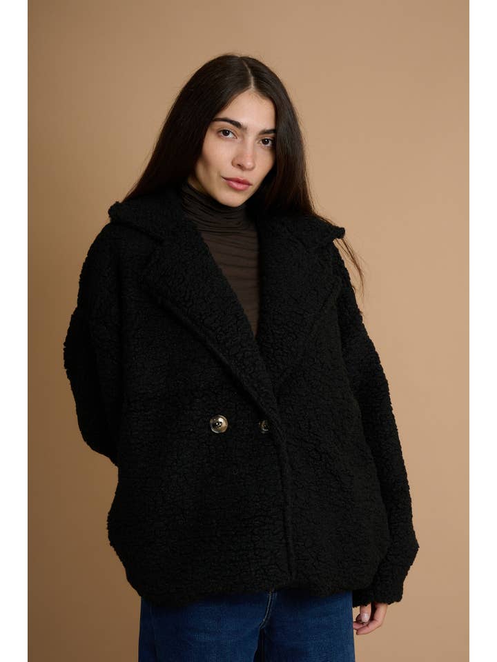 AMELÉ - Vendita all'ingrosso Pelliccia/Pelliccia sintetica - Donna - Cappotto teddy corto1