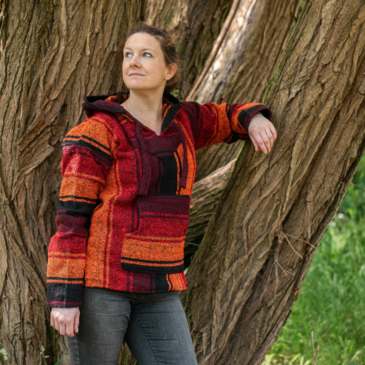 Siesta – wholesale Hoodie – Men's – Baja Hoodie - Sunset Orange5