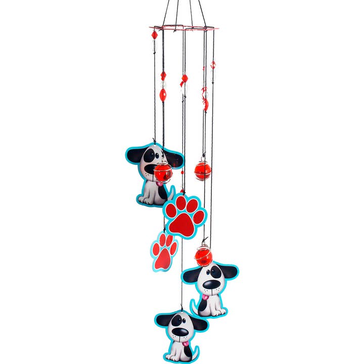 Carillon à vent en métal pour chiens pour la vente par Spoontiques, Inc