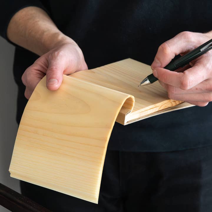 Morihata International Ltd. Co. - Wholesale Notepad - Kizara Wood Sheet Memo Pad - Large - 5" x 7"1