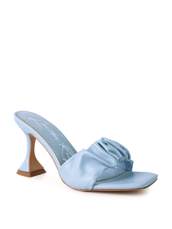 Rag Company - Wholesale High Heels - Women's - Rebel Ruched Straps Spool Heel Sandals16