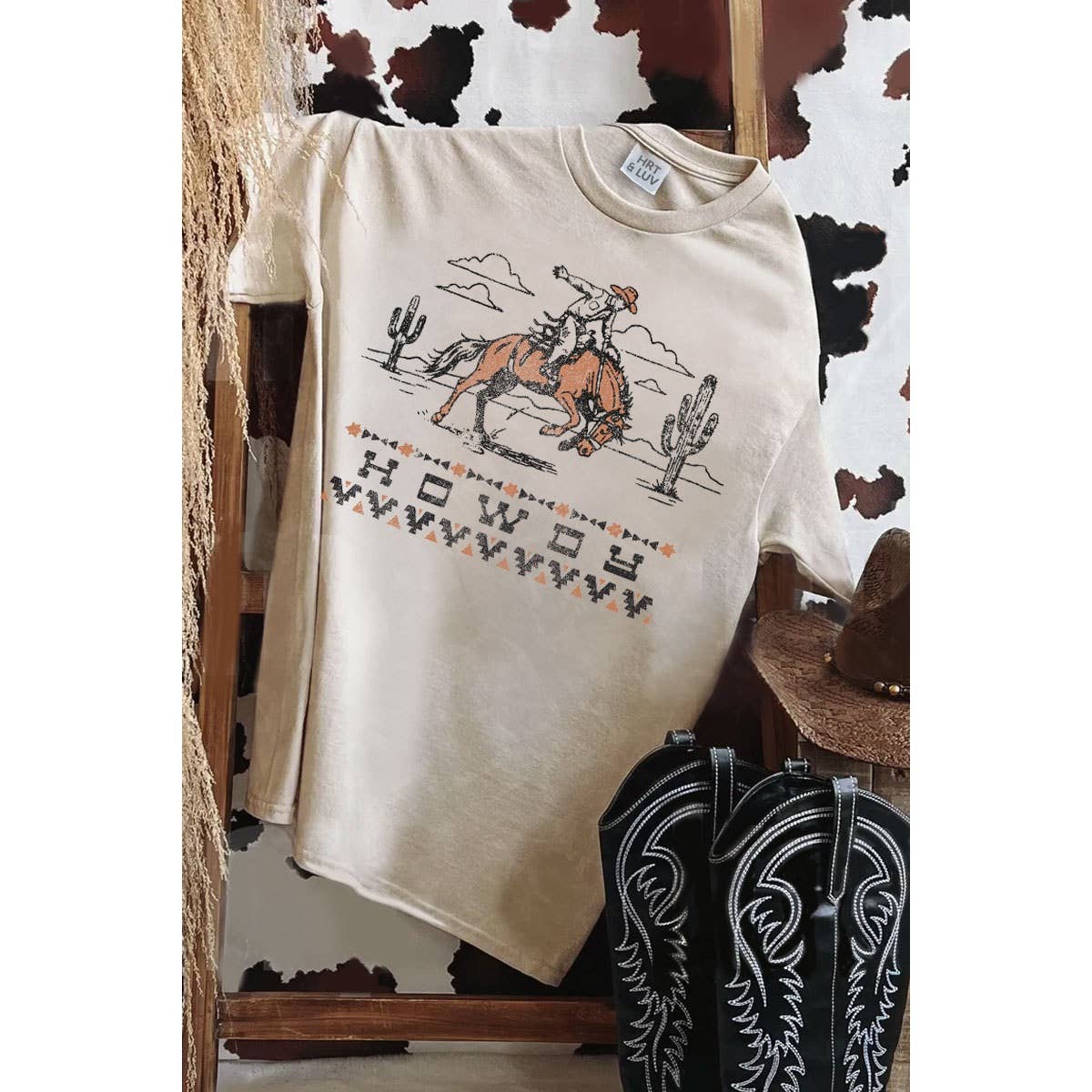 HRTandLUV - Wholesale T-Shirt (Graphic) - Women's - HOWDY MINERAL GRAPHIC TEE1