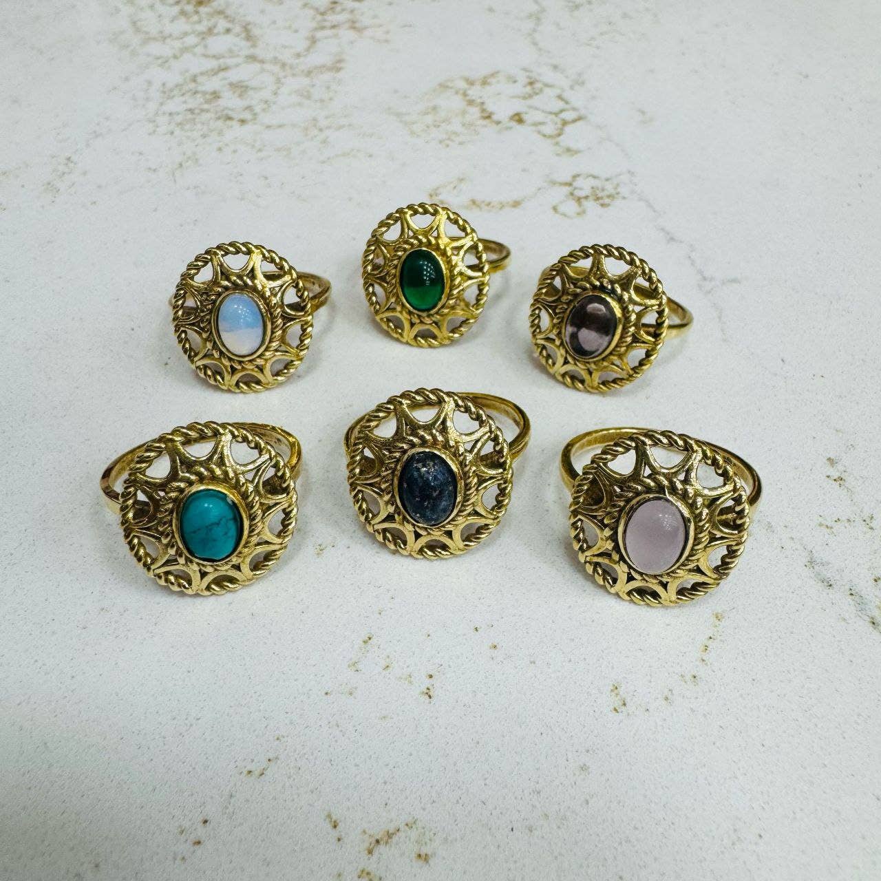 Hecho a mano - Wholesale Cocktail/Statement Ring - Rings with shapes10