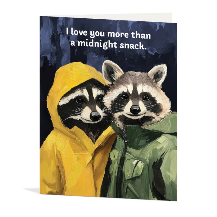 Waterknot - Wholesale Love Card - Raccoon Love Card
