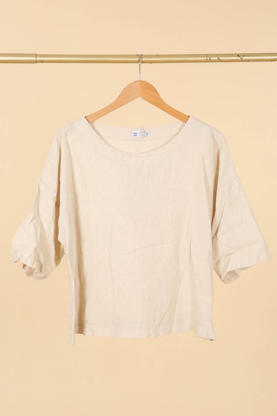 la maison des fibres naturelles - Wholesale Blouse - Women's - Round neck linen top 659005 100% linen16