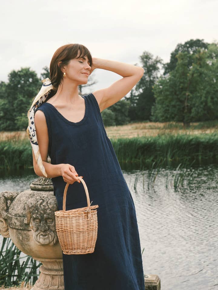 Sauths - Vendita all'ingrosso Vestito - Donna - Nida - Abito in Lino in Vari Colori0