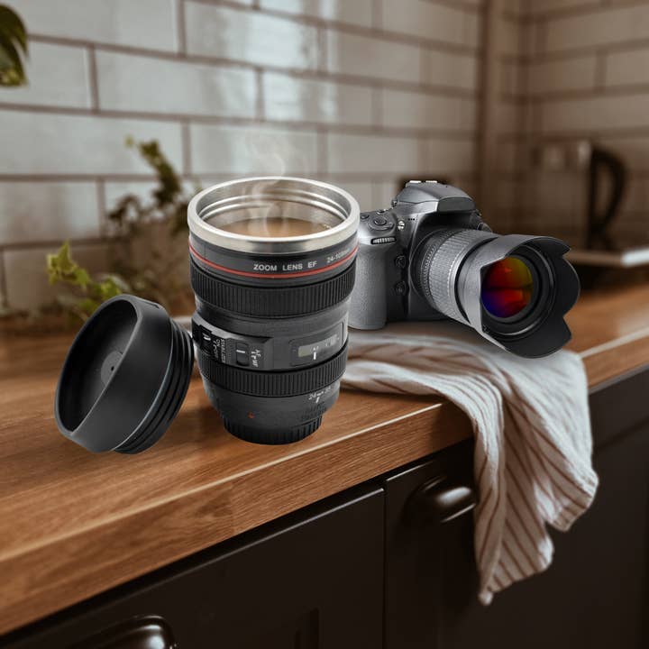 Original Source - Wholesale Insulated Mug/Tumbler - Camera Lens Mug with Stainless Steel Liner (Black)3