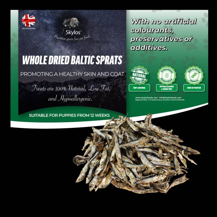 Whole Dried Baltic Sprats for wholesale by Skylos Foods
