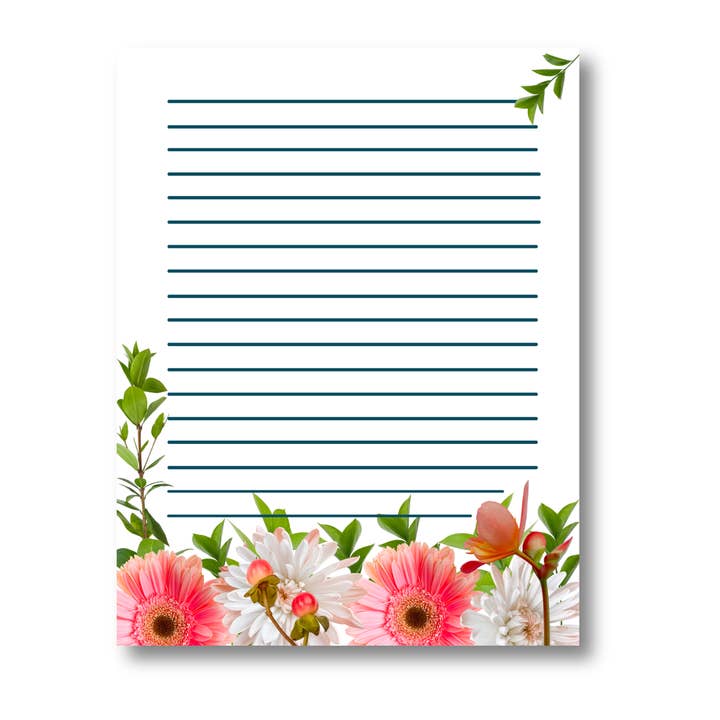 Laverna Claire Lined Notepad - 8.5x11 (50 Sheets) for wholesale by Joan Park World