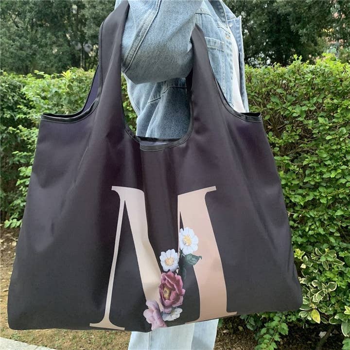 UZ Wholesale Store - Vendita all'ingrosso Borsa tote - Donna - Borsa pieghevole stampata con alfabeto2