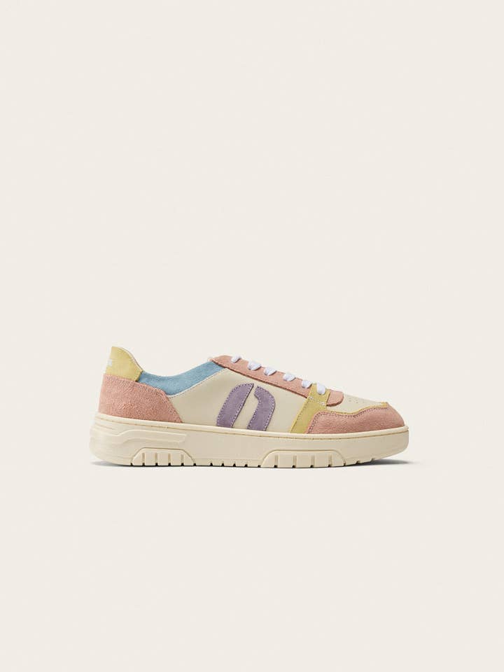 Odaje Sneakers - Wholesale Lifestyle Sneakers - Women's - Nora Low Sneakers - Nude Yellow White
