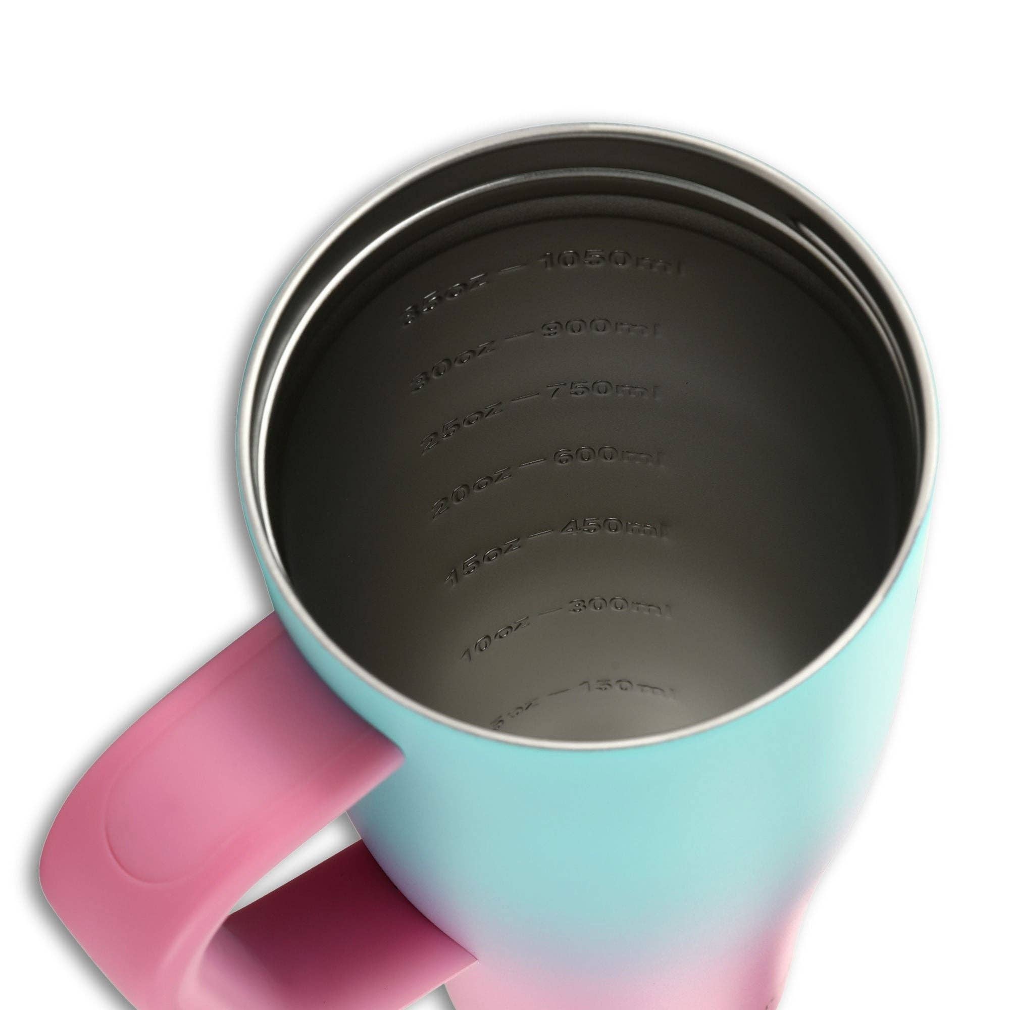 Ice Shaker - Vendita all'ingrosso Bicchiere/tazza termica - Borraccia Shaker Serie Legend 40oz - Menta Rosa Ombre2