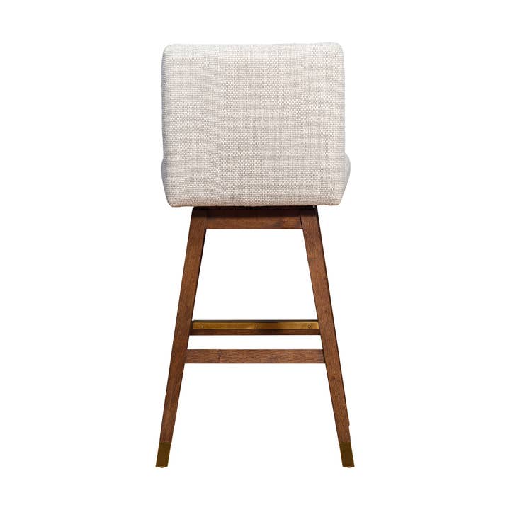 Armen Living - Wholesale Stool - Isabella Modern Upholstered Wood Swivel Barstool21