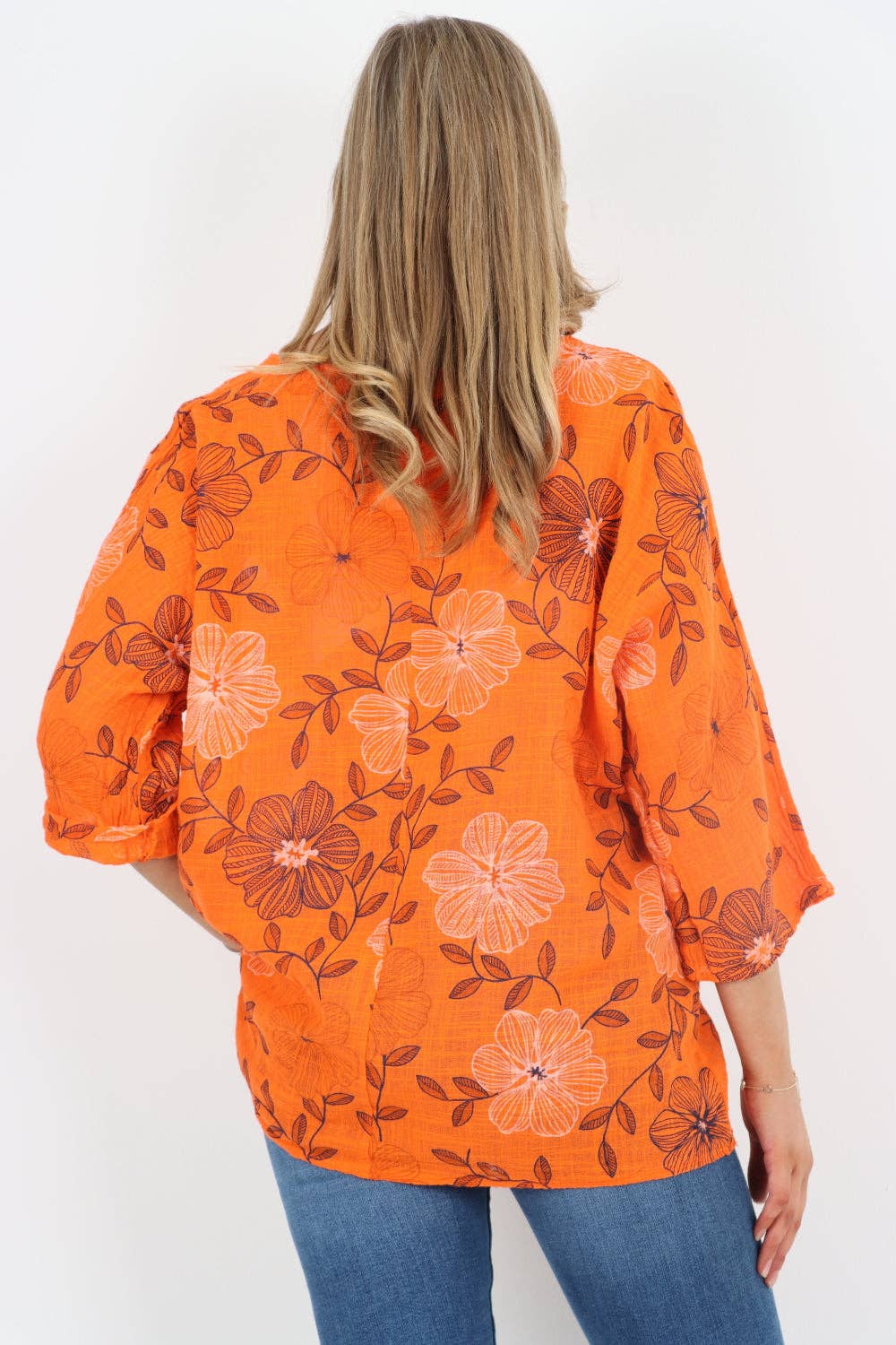 Miss Bold – Engroshandel Tunika - Dame – Italiensk bomuldsoverdel med blomsterprint35