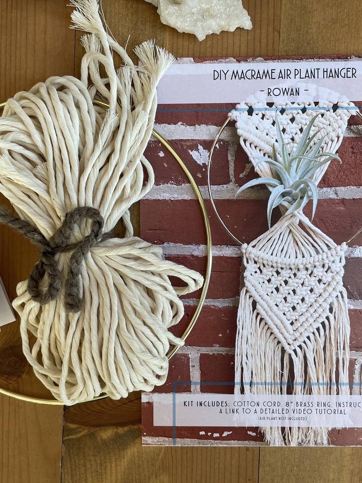 Kit de cintre à air 8 po Macramé Rowan pour la vente par Tangled Up In Hue