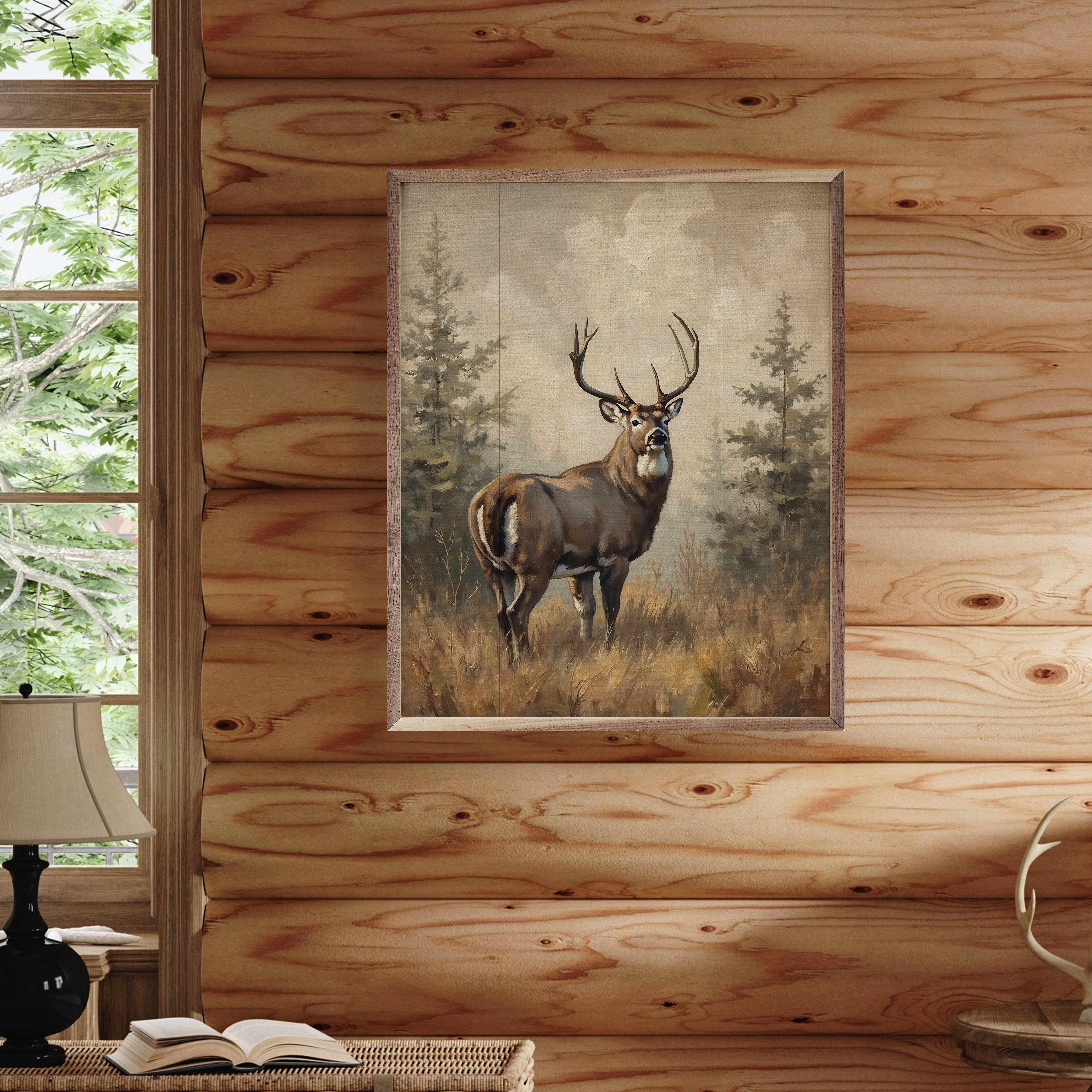 Kendrick Home - Wholesale Art Print - Whitetail Buck In Pines2