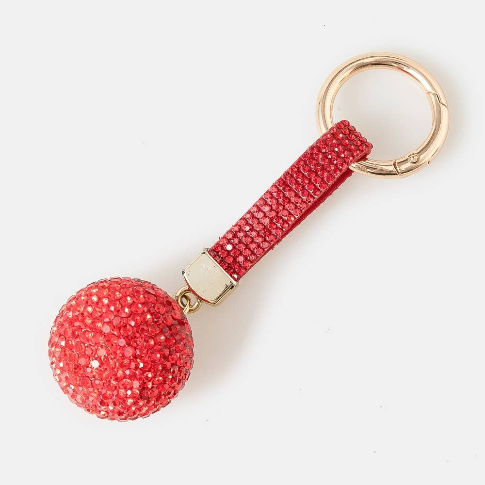 Collections by Fame Accessories - Wholesale Purse/Bag Accessory - Women's - Pave Sphere And Tag Bag Charm2
