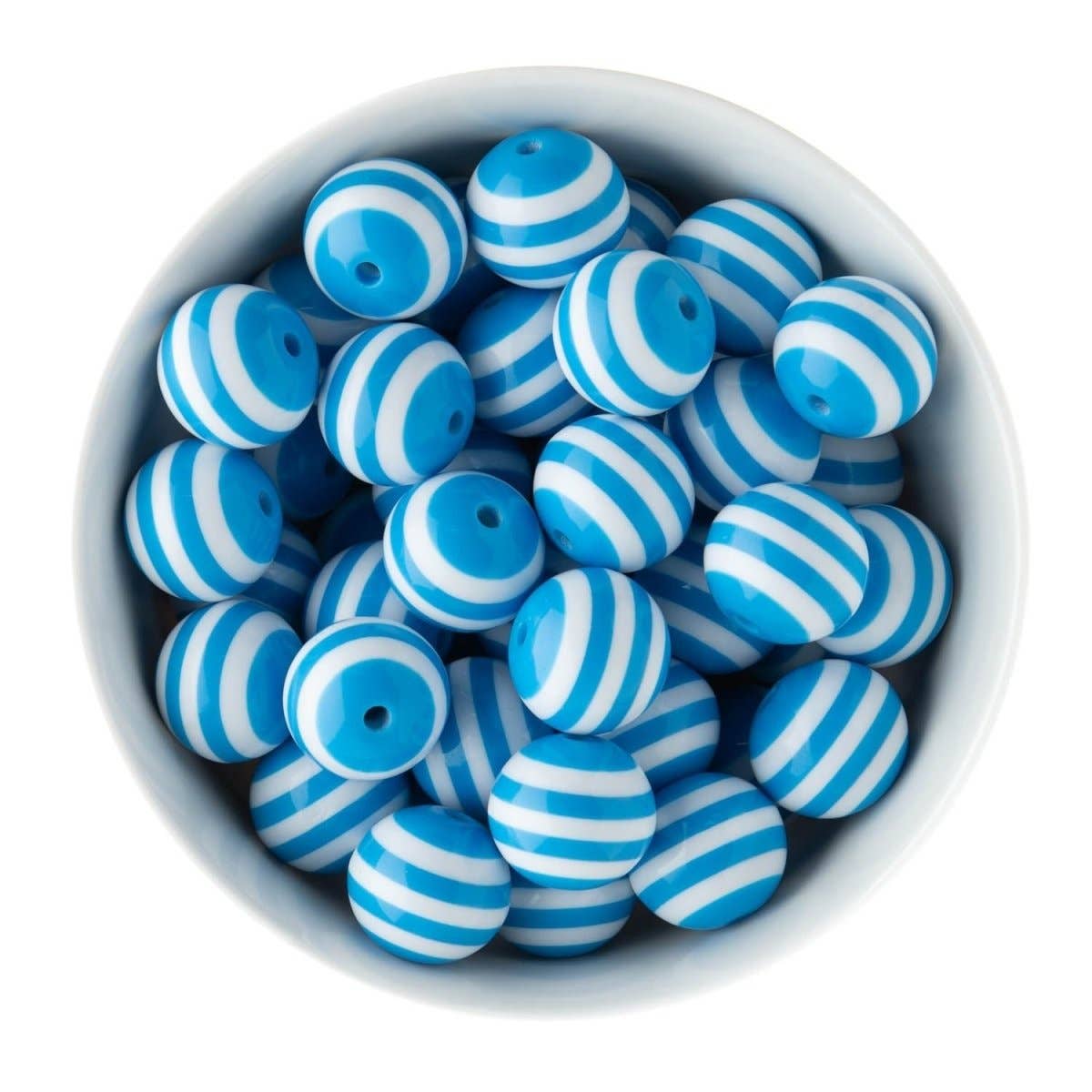 Cara & Co Silicone Craft Supply – wholesale Beads – 20mm Striped Acrylic Round Beads11