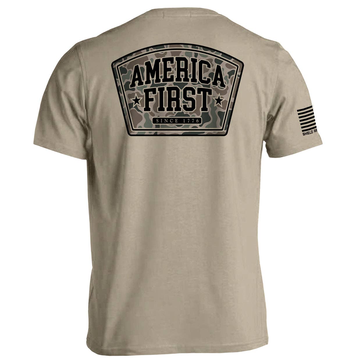 Shield Republic - Wholesale Screen Printed T-Shirt - Men's - America First Duck Camo3