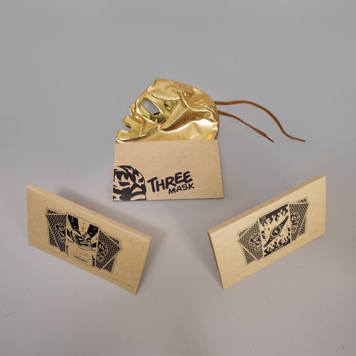 Three Mask - Venta al por mayor Disfraz - Unisex - Máscara de Lucha Libre (Ramses) | Auténtica máscara de luchador mexicano Pro-Fit