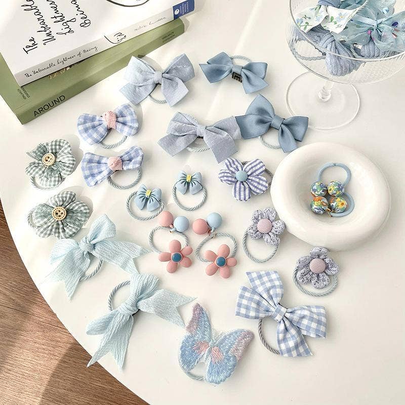 KiddieKickz - Wholesale Hair Bow - Kids - Children's Color Bow Hair Rope High Elasticity16