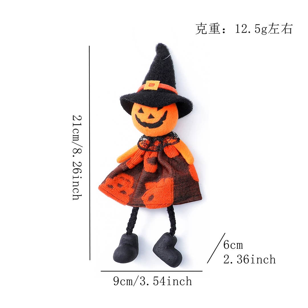 UNISHE - Wholesale Decorative Tabletop Object - Halloween Pumpkin Ghost Witch Hanging Decor Ornament ZK34425